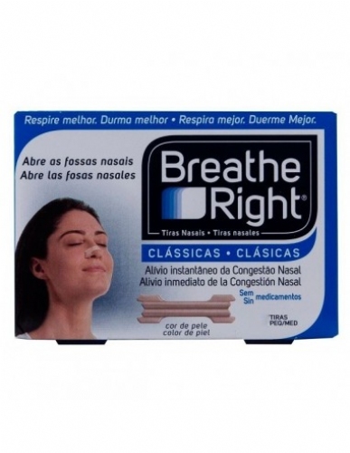 Breathe right clasicas tira adh nasal 10 unidades - tira adh nasal