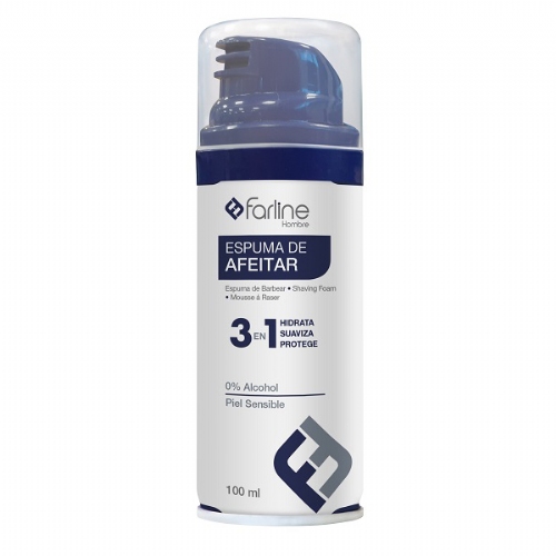 Farline espuma de afeitar piel sensible (1 envase 100 ml)