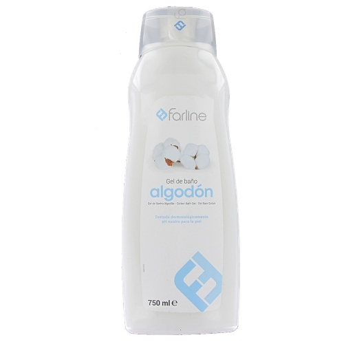 Farline gel de baño flor de algodon (1 envase 750 ml)