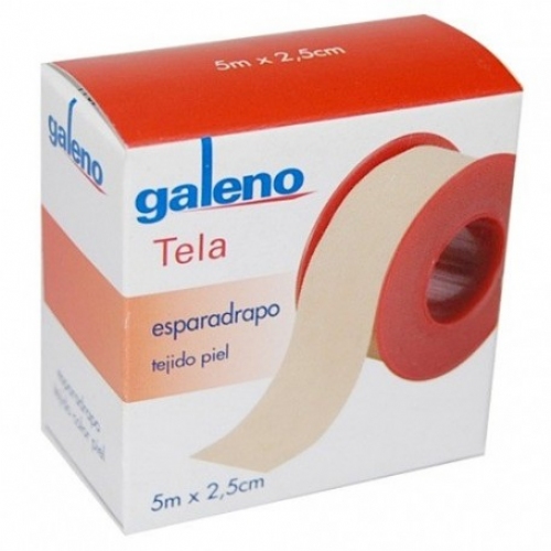 Esparadrapo - galeno (1 unidad tela piel 5 m x 2,5 cm)