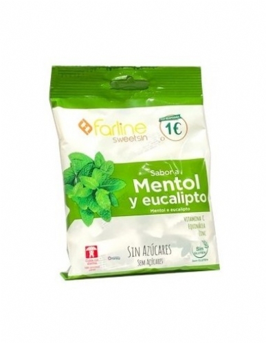 Farline sweetsin caramelos (1 bolsa 40 g sabor mentol eucalipto)
