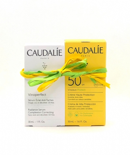 Caudalie pack serum vinoperfect 30ml + vinosun protect 50 ml