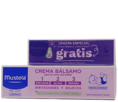 Mustela pack crema balsamo 2x100ml 50% dto 2a ud