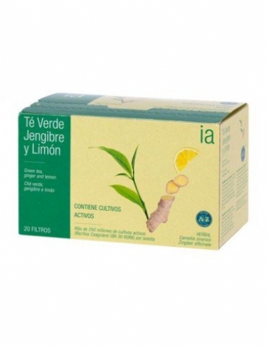 Interapothek te verde jenjibre y limon (20 filtros 1,8 g)