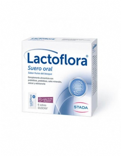 Lactoflora suero oral (6 sobres duocam sabor frutas del bosque)