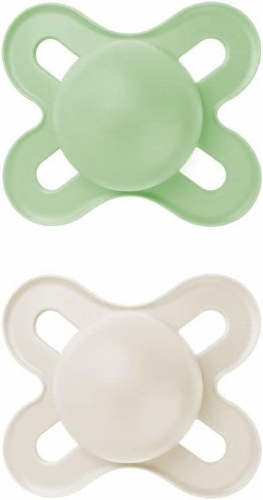 Chupete silicona - mam original pure (2 - 6 meses 2 unidades color neutro)