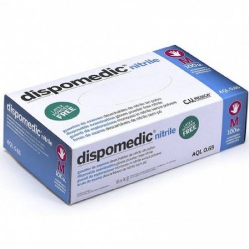 Guantes nitril m 100u dispomedic