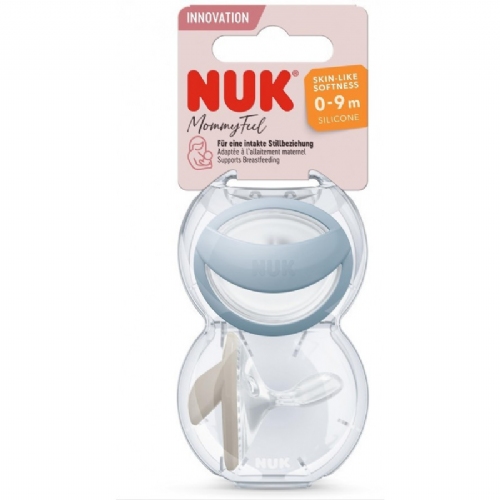 Chupete silicona nuk perfect mactch 0 - 6 meses 2 unidades color azul - nuk mommy feel