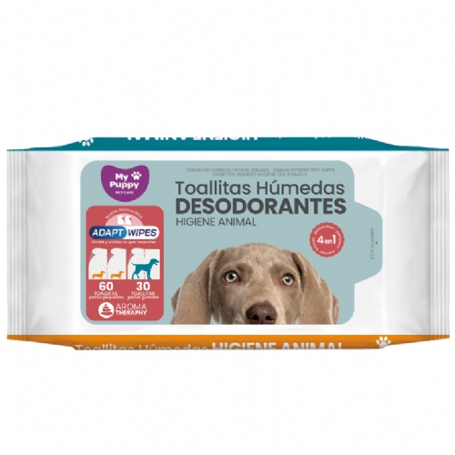 Toallitas humedas hig.animal desodor.60u