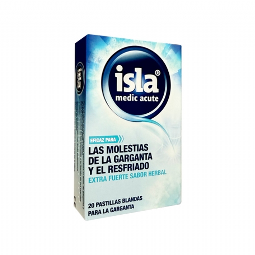 Isla medic acute  20 pastillas blandas sabor herbal