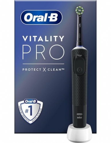 Cepillo dental electrico recargable oral-b vitality pro 1 unidad + 2 recambios color negro - oral-b 