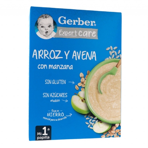Gerber expertcare arroz y avena con manzana 1 es