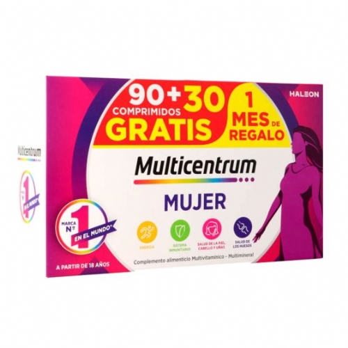 Multicentrum mujer 50+  90 comprimidos + 30 comprimidos pack promocional