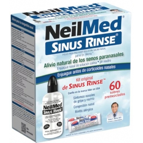 Neilmed sinus rinse kit  1 frasco 240 ml + 60 sobres