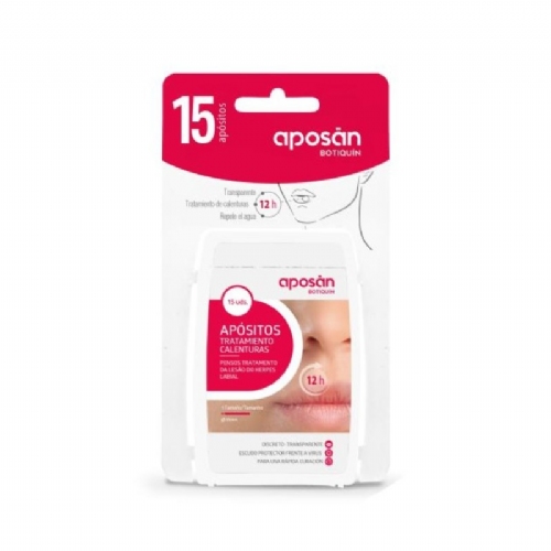 Aposan botiquin apositos tratamiento calenturas  15 unidades