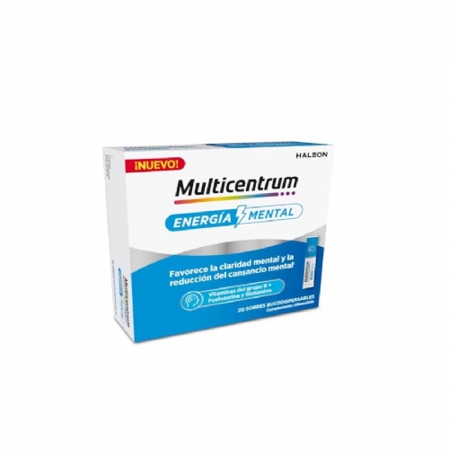 Multicentrum energia mental 20 sobres bucodis