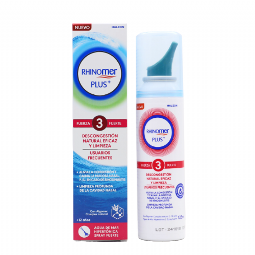 Rhinomer plus usuarios frecuentes fuerza 3 fuerte  1 spray 200 ml