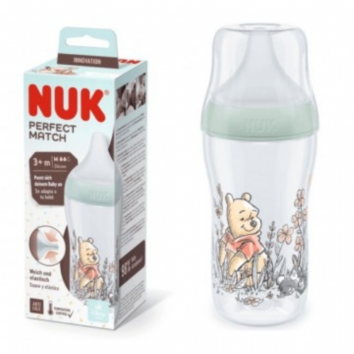 Biberon pp silicona nuk perfect match flujo m 1 unidad 260 ml wtp winnie - nuk perfect match