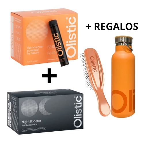 Olistic for women  + night + Regalo cepillo + Botella reutilizable