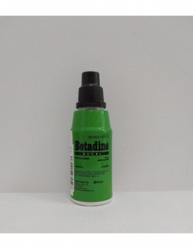 BETADINE 10 MG/ML SOLUCION PARA ENJUAGUE BUCAL, 1 frasco de 200 ml