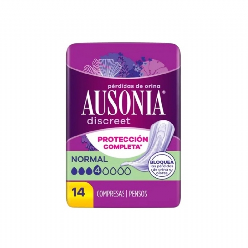 Absorbente incontinencia orina muy ligera ausonia discreet mini 24 unidades