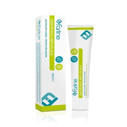 Farline dentifrico antiplaca  1 tubo 125 ml sabor menta con aloe vera