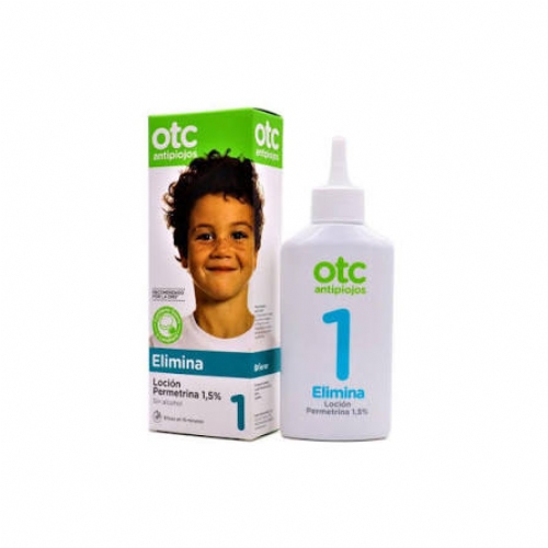 Otc antipiojos permetrina 1,5% locion antipiojos 1 envase 100 ml - antipiojos