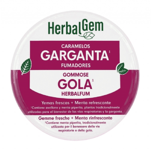 Herbal gem caramelos fumadores garganta