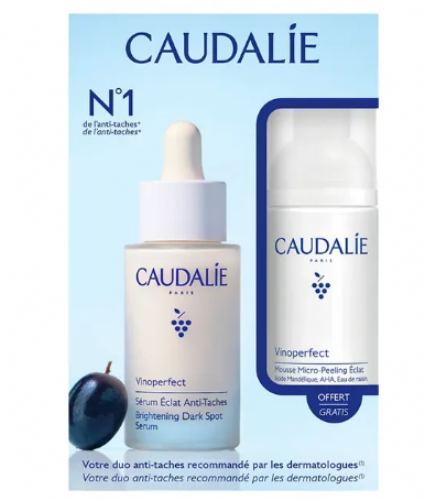Caudalie set vinoperfect serum y espuma 50ml