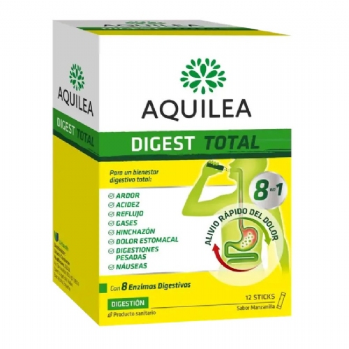 Aquilea digest total 12 sticks 2,5 g sabor manza