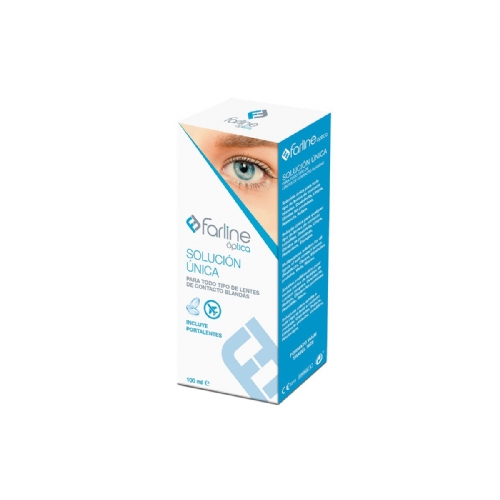 Farline optica solucion unica lentes de contacto (100 ml)