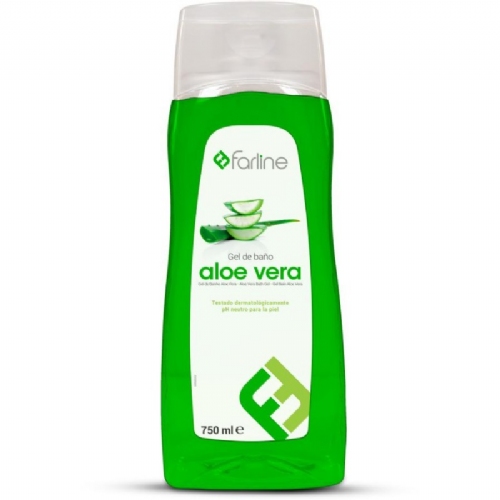 Farline gel de baño aloe vera (1 envase 750 ml)