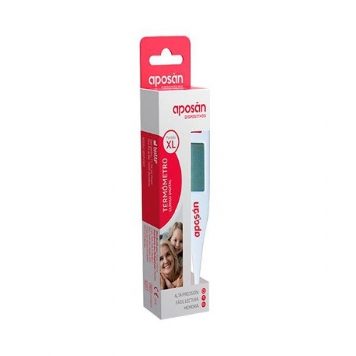 Termometro clinico digital aposan 1 unidad pantalla xl - aposan