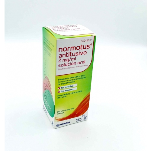 NORMOTUS ANTITUSIVO 2 MG/ML SOLUCIÓN ORAL, 1 frasco de 200 ml