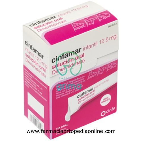 CINFAMAR INFANTIL 12,5 mg SOLUCION ORAL , 12 envases unidosis de 5 ml