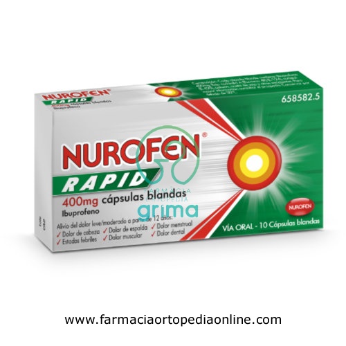 NUROFEN RAPID 400 mg CAPSULAS BLANDAS , 20 cápsulas