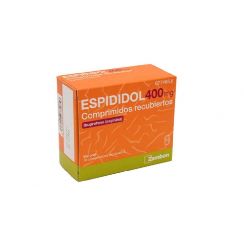 ESPIDIDOL 400 mg COMPRIMIDOS RECUBIERTOS, 18 comprimidos