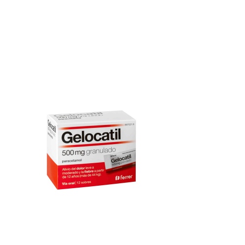 GELOCATIL 500 mg GRANULADO , 12 sobres