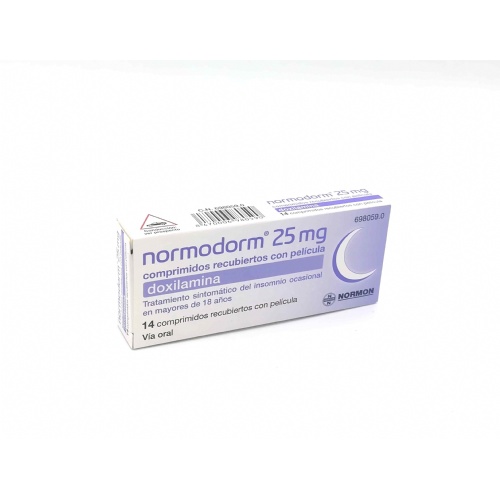 NORMODORM 25 MG COMPRIMIDOS RECUBIERTOS CON PELICULA , 14 comprimidos