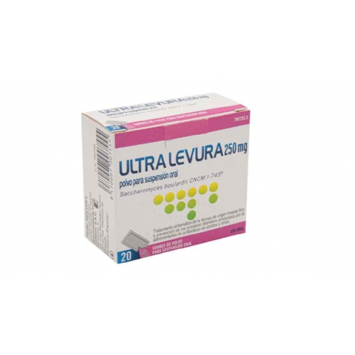 ULTRA-LEVURA 250 MG POLVO PARA SUSPENSION ORAL , 20 sobres