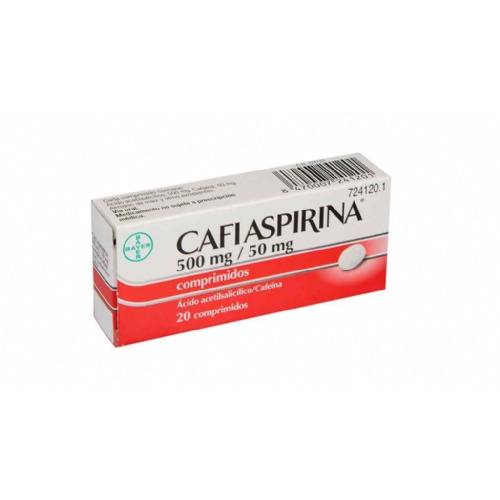 CAFIASPIRINA 500 mg/50 mg COMPRIMIDOS , 20 comprimidos
