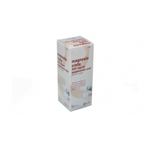 MAGNESIA CINFA 200 mg/ ml SUSPENSION ORAL, 1 frasco de 260 ml
