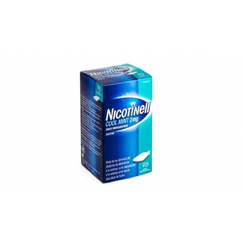 NICOTINELL COOL MINT 2 mg CHICLE MEDICAMENTOSO, 24 chicles