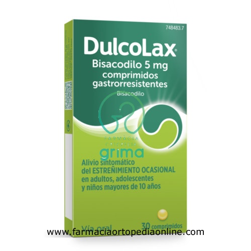 DULCOLAX BISACODILO 5 MG COMPRIMIDOS GASTRORRESISTENTES, 30 comprimidos