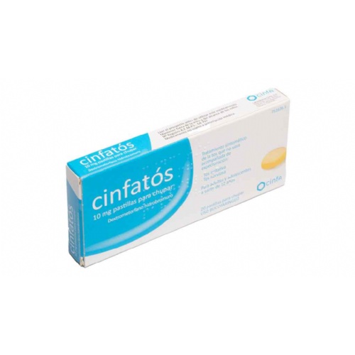 CINFATOS 10 mg PASTILLAS PARA CHUPAR , 20 comprimidos