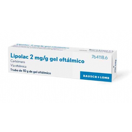 LIPOLASIC 2 mg/g GEL OFTALMICO , 1 tubo de 10 g