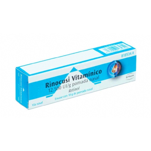 RINOCUSI VITAMÍNICO 12.500 UI/g POMADA NASAL, 1 tubo de 10 g