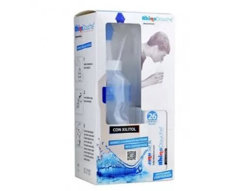 Rhinodouche pack irrigador nasal + rhinodouche sal (1 envase 500 ml + 26 sobres 5 g)