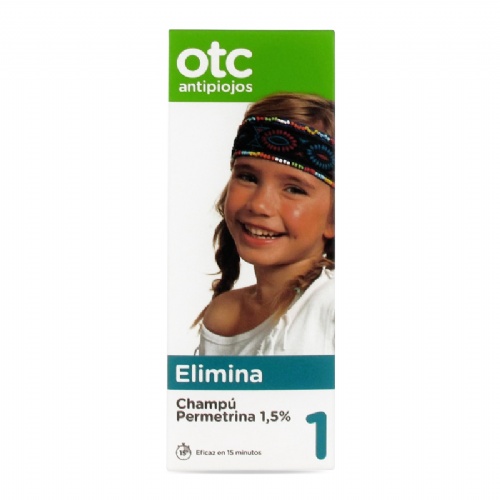 Otc antipiojos permetrina 1,5% champu - antipiojos (1 envase 125 ml)