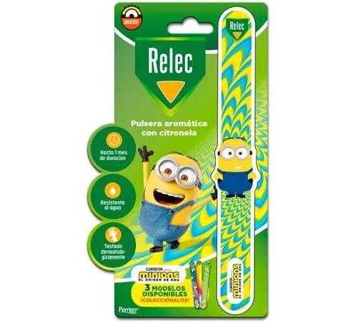 Relec pulsera aromatica (1 unidad minion estampado amarillo)